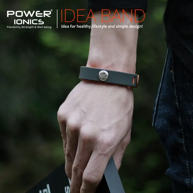 Original POWER IONICS High Negative Ion Mineral Couple Bracelet, Sports Waterproof Bracelet