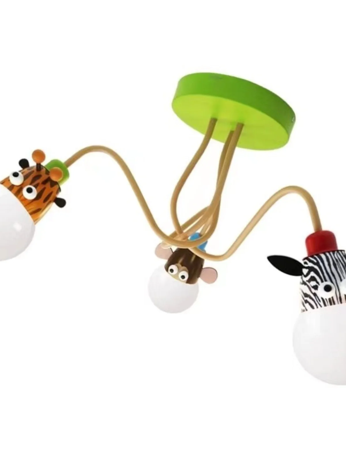 Creative animal head chandelier boys and girls room lights cartoon lamps