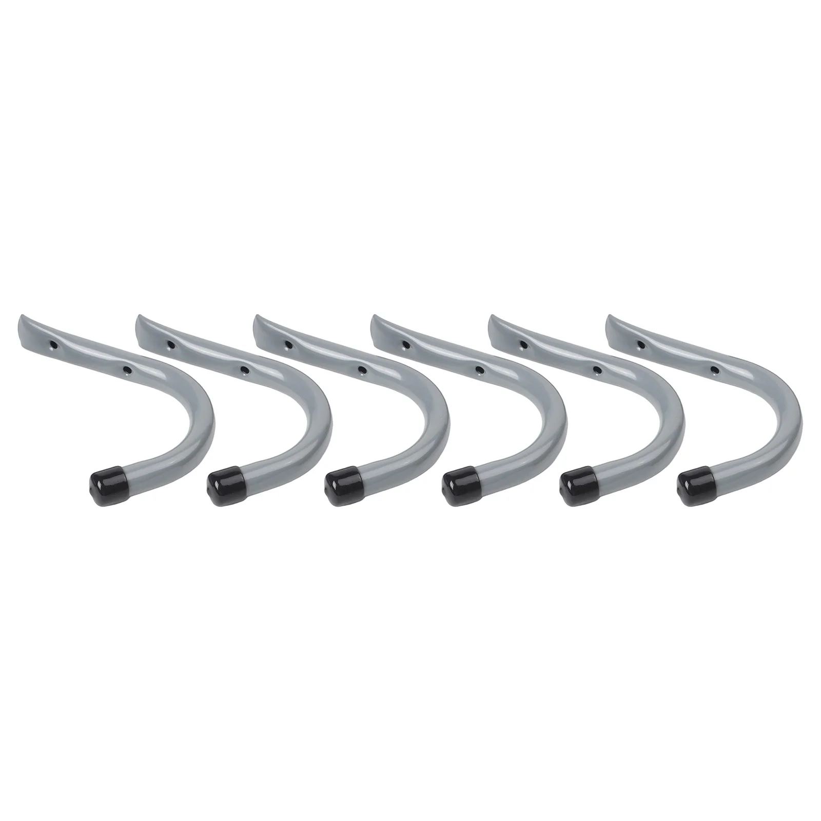 

Garage Storage Solution Pack of 6 Heavy Duty Hooks for Efficient Organization of Tools and Equipment J Type Design