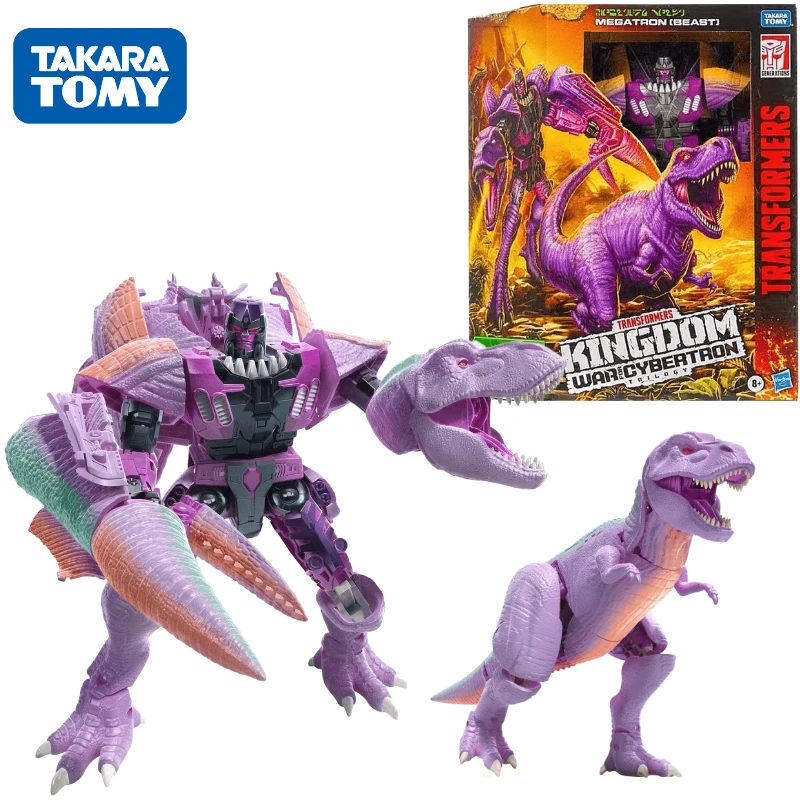 

В наличии, Трансформеры Takara Tomy, Серия G, Kingdom WFC-K10 Beast Megatron/T-Rex Robot, аниме, экшн-модель, игрушки, подарок