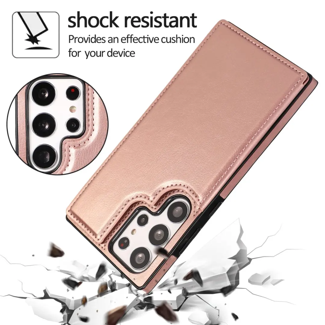Wallet Leather Phone Case For Samsung Galaxy S25 S24 S23 S22 S26 Ultra S26 Plus Phone Back Flip Cover Card Slots Coque Cases
