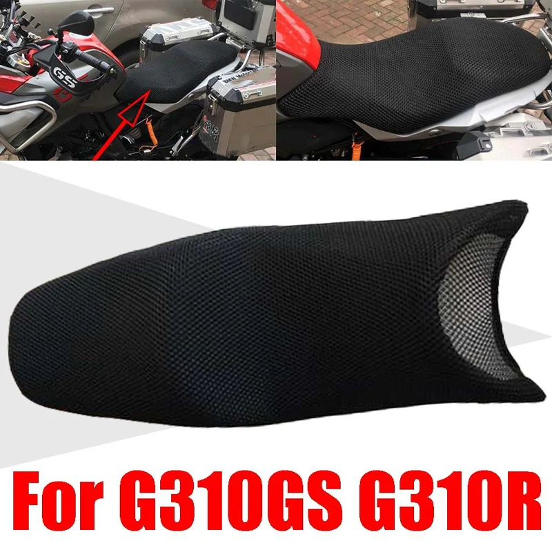 

For BMW G310GS G310R Seat Mesh Cover G 310R 310GS Anti-Slip Cushion Fabric Saddle Breathable Waterproof Motorcycle Accessories