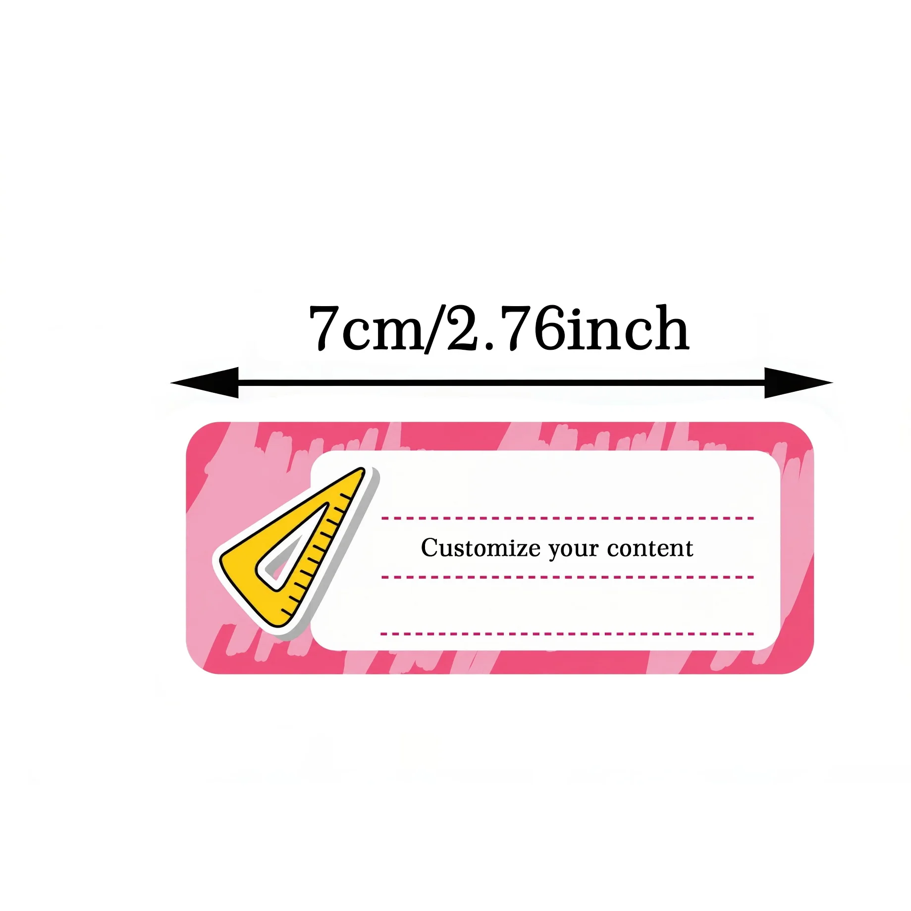 Customized Back-To-School Photo Name Stickers, Personalized Text Labels Suitable for Schools, Offices, Water Bottles, Pencils - Non-Curling Adhesive Waterproof Name Tags, School Classroom Backpacks, Luggage, Back-To-School Gifts for Sons and Daughters