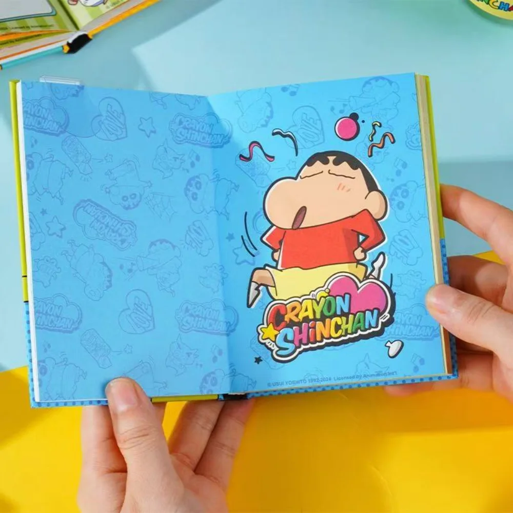 حقيقي 80 صفحة تلوين شين تشان تويستر دفتر Kawaii الكرتون متعة الطلاب جيب صغير اللون صفحة مذكرات هدايا عيد الميلاد