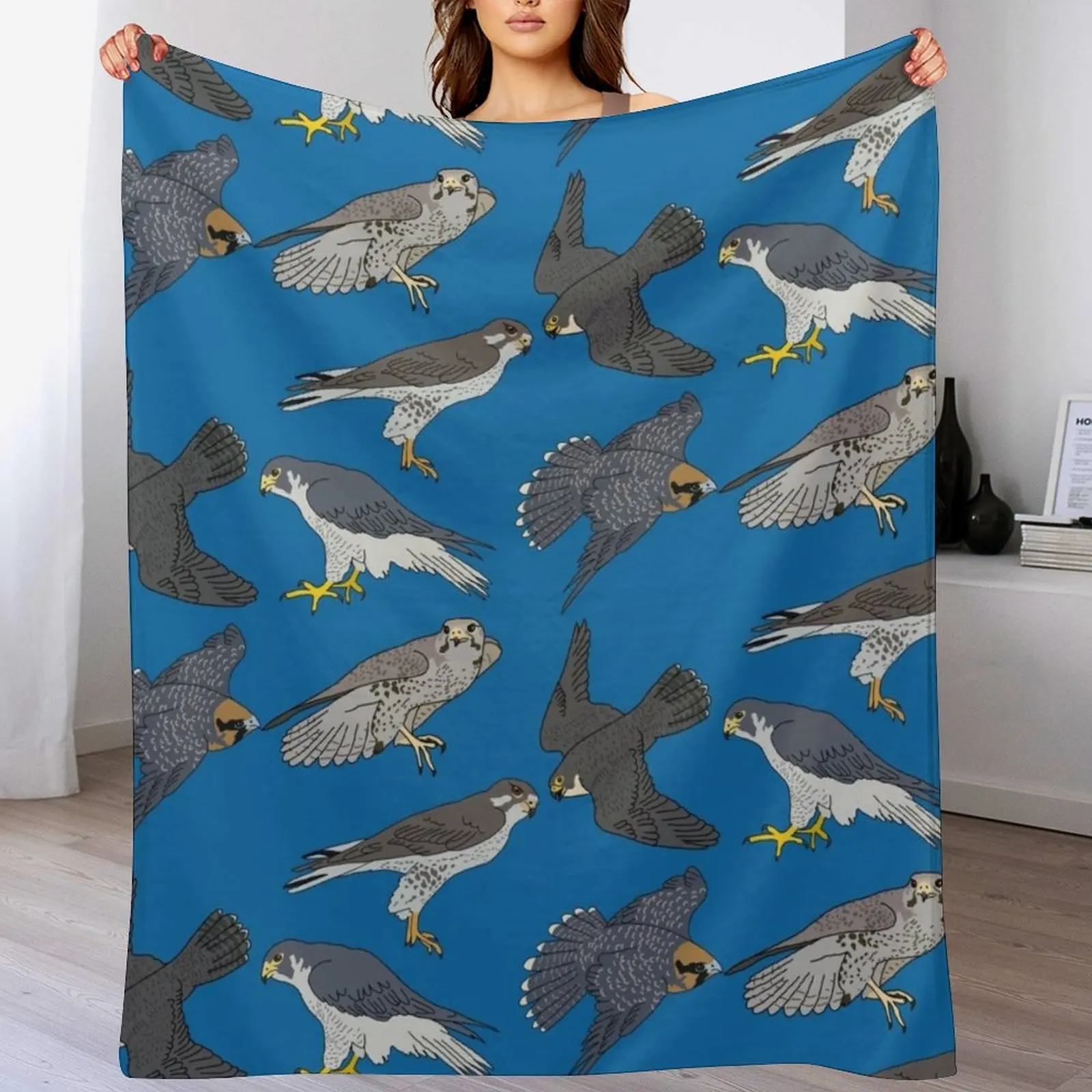 

Peregrine Falcons Throw Blanket Giant Sofa Sofa Throw Furrys Thermals For Travel Blankets