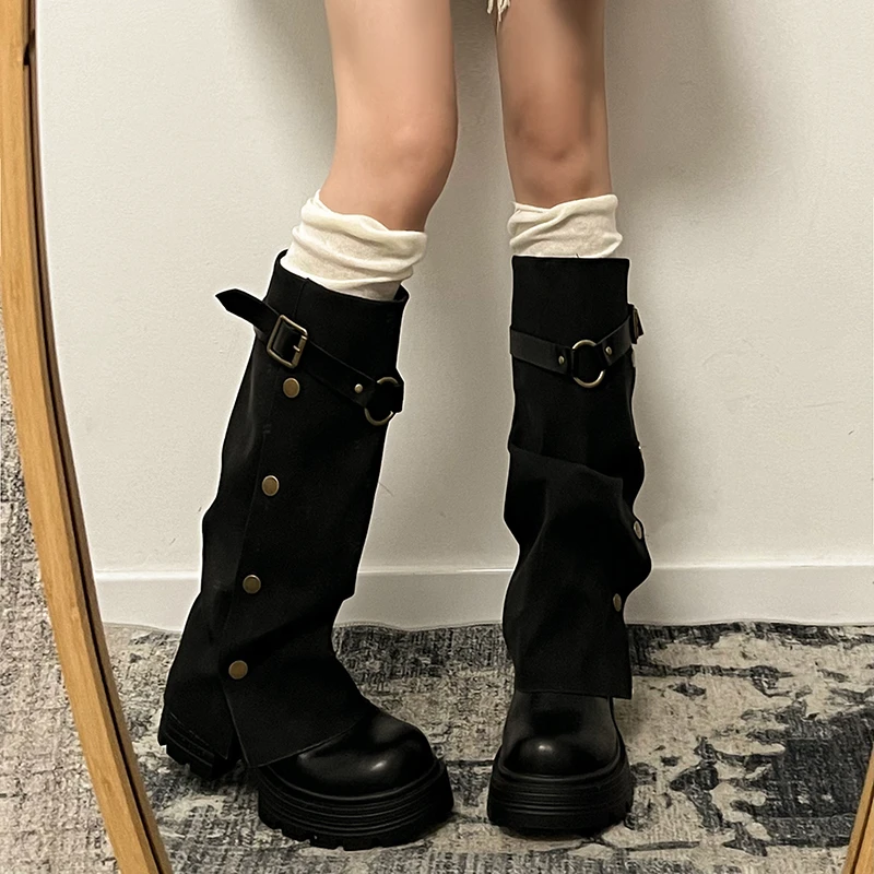 Winter Short Plush Women Knee High Boots Fashion Slip On Knight Long Booties Ladies Casaul Platform Heels Botas Mujer