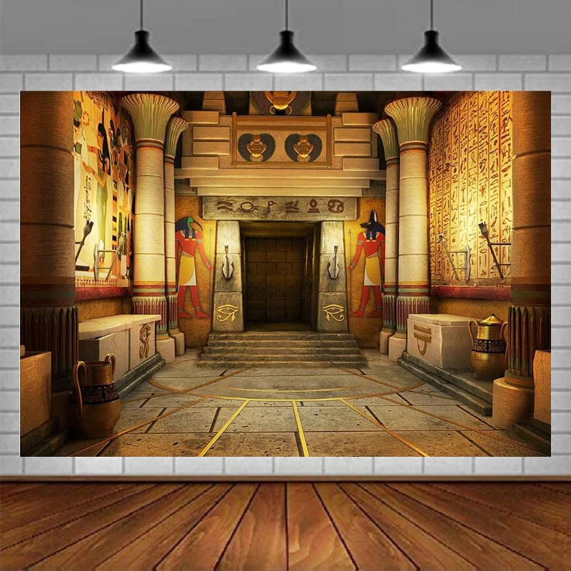 

Photography Backdrop Ancient Egyptian Palace Mural Background Egypt Theme Party Banner Poster Photo Booth Studio Props