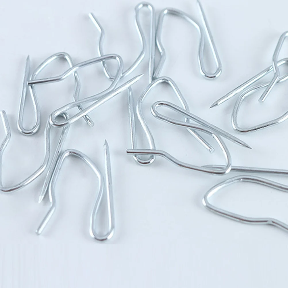 

350 Pcs Curtain Hook Hangers Track Hooks Pin Shower Curtains Clips Iron Wrinkle