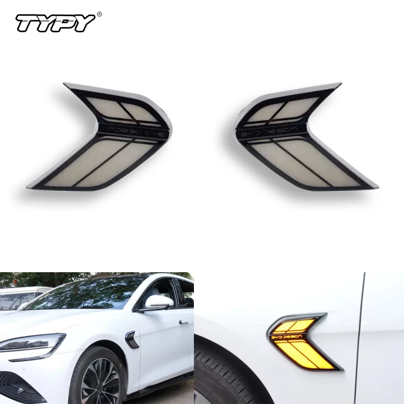 

TYPY Car LED Daytime running light Turn Signal Light For BYD Seal 2023 Side Wing Rearview Mirror Indicator Dynamic Blinker Lamp
