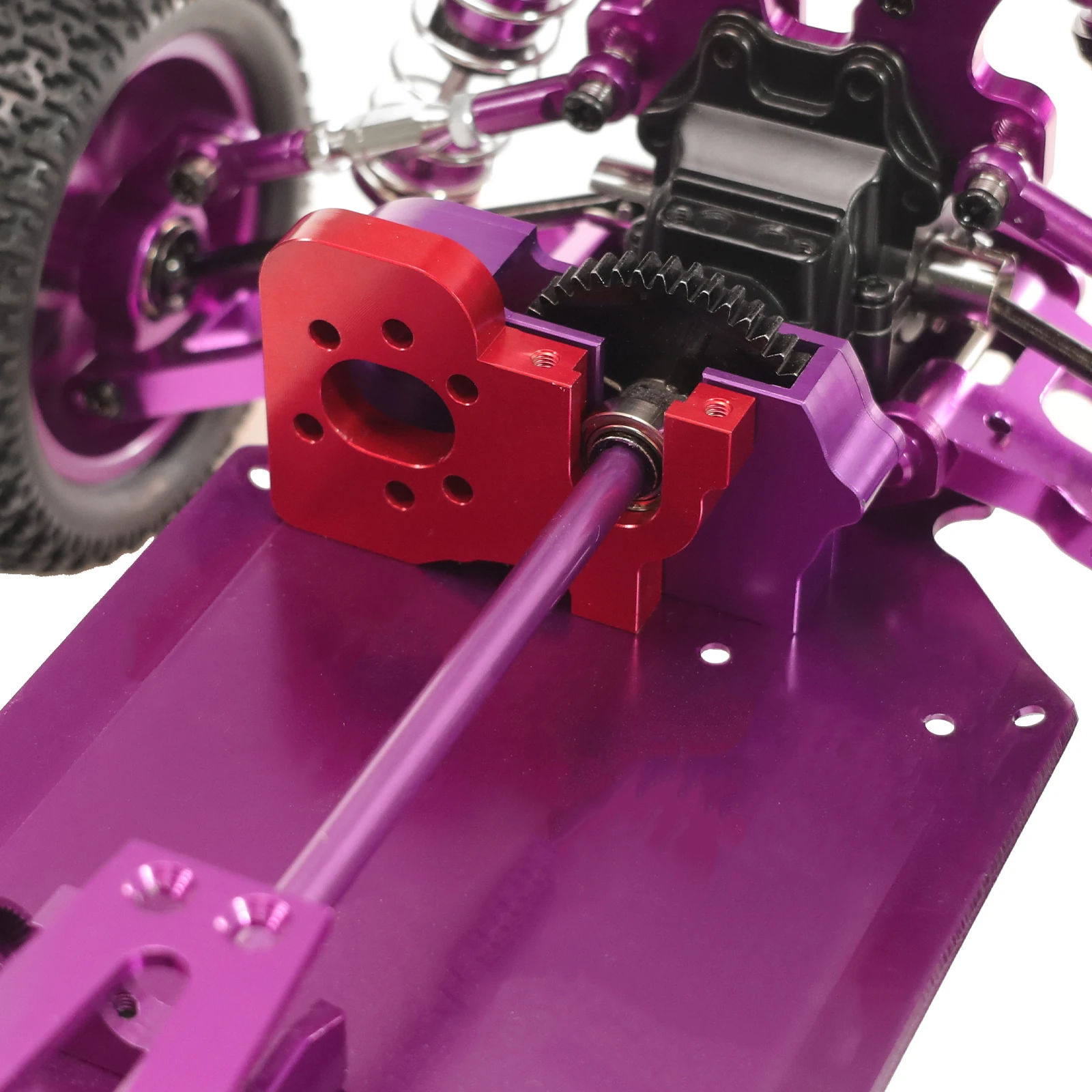 Metalowy uchwyt silnika bezszczotkowego do WLtoys 1/14 144001 144002 144010 1/12 124017 124016 124017 124019 Części do samochodów RC
