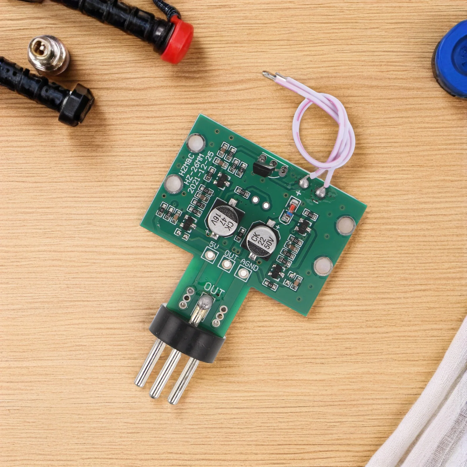 

Microphone Pcb Replacement for 240 440 Condenser Mic Repair Parts Studio Grade Circuit Board with Metal Plastic Assembly