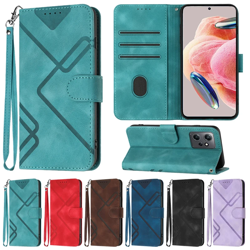 

Wallet With Bracelet Magnetic Flip Leather Case For Xiaomi Redmi Note 12 12 Pro 12S 11 11S 11 Pro 10 10S 9 8T Poco X5 F3 12 10C