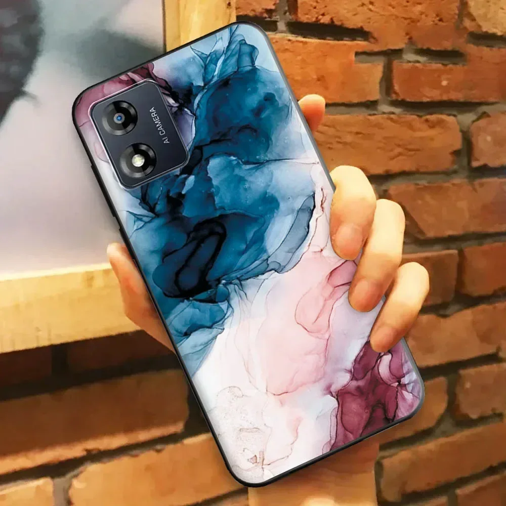 เคส E13สำหรับ Motorola Moto เคสโทรศัพท์กันกระแทกสำหรับ Moto E13 6.5นิ้วฝาหลังซิลิโคนแบบนิ่มสำหรับ MotoE13บั๊มเปอร์