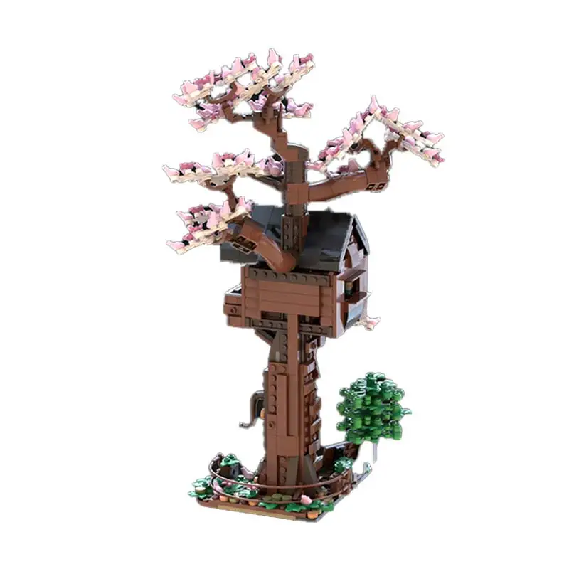 MOC- 202046   Berühmte Landschaft Architektur Baustein Serie DIY Beliebte Baum Haus Montage Modell Ziegel Kinder Puzzle Spielzeug