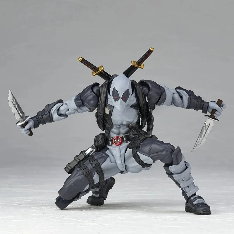 Increíble Yamaguchi 025EX Deadpool 3 Figura De Acción Colección De PVC 15cm Revoltech Wade Winston Wilson Figuras Móviles Modelo - view 5