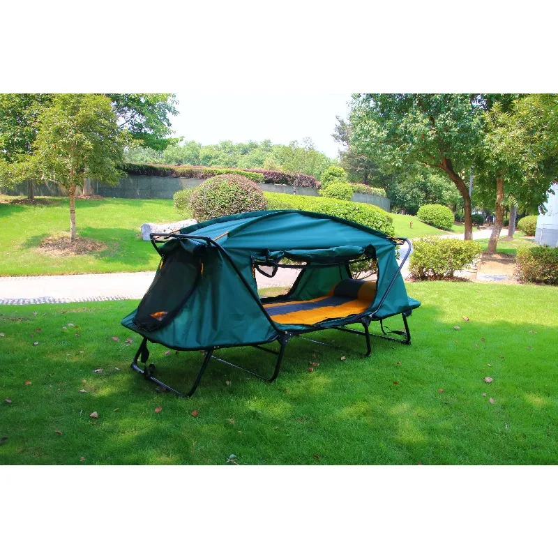 Tragbares Wasserdichtes Campingzelt, Outdoor Erhöhtes Angelbett-Bodenzelt für Camping & Angeln