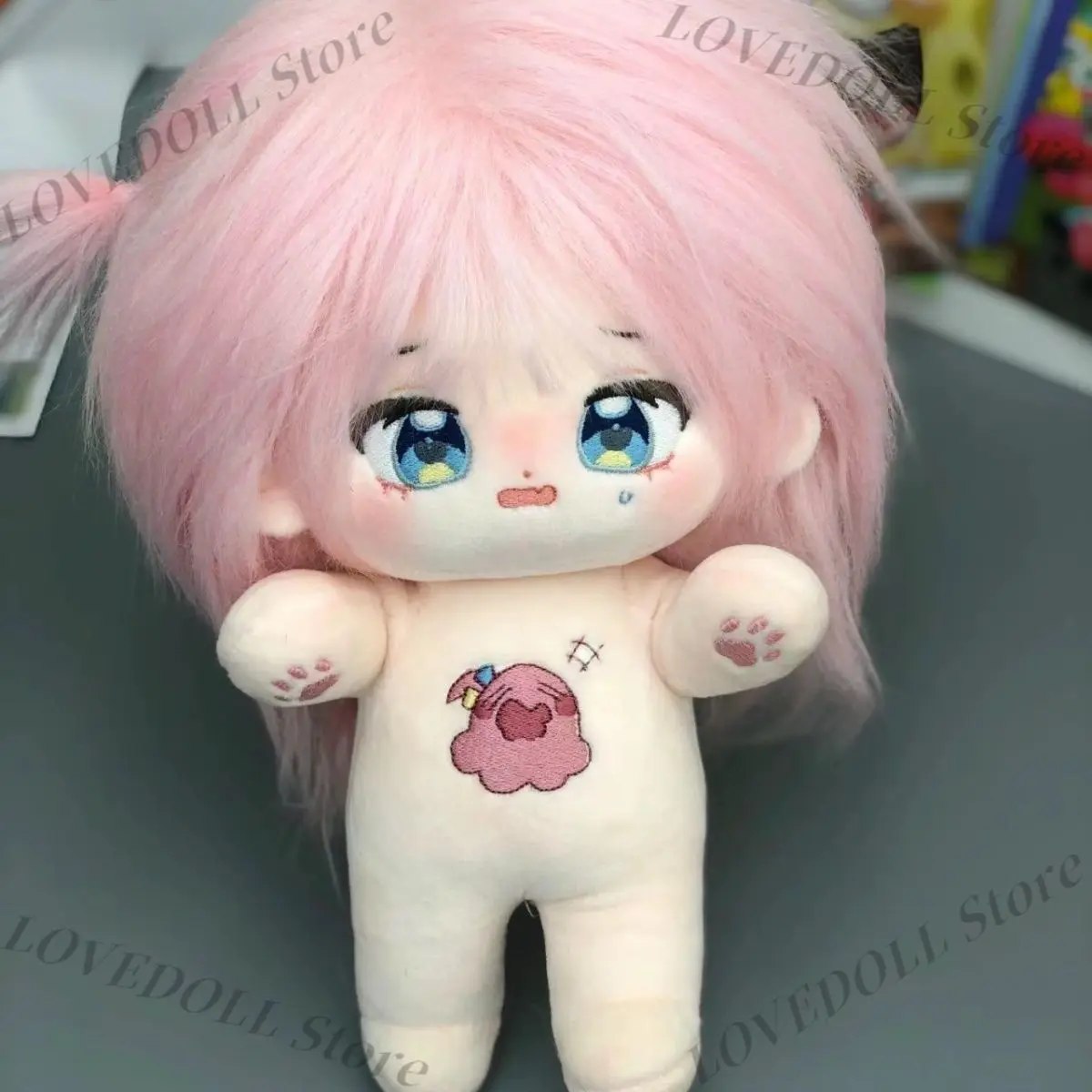kawaii Girl Gotoh Hitori Anime Attribute Cotton Body Stuffed Doll Cosplay 20cm Cute Plushie Toys Cartoon Figure Plush Dolls Xmas