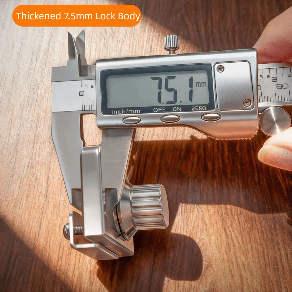 Zincs Alloys Glass Cabinet Lock Corrosion Resistant Non Perforated Cabinet Door Lock High Strength Easy To Install Door Lock