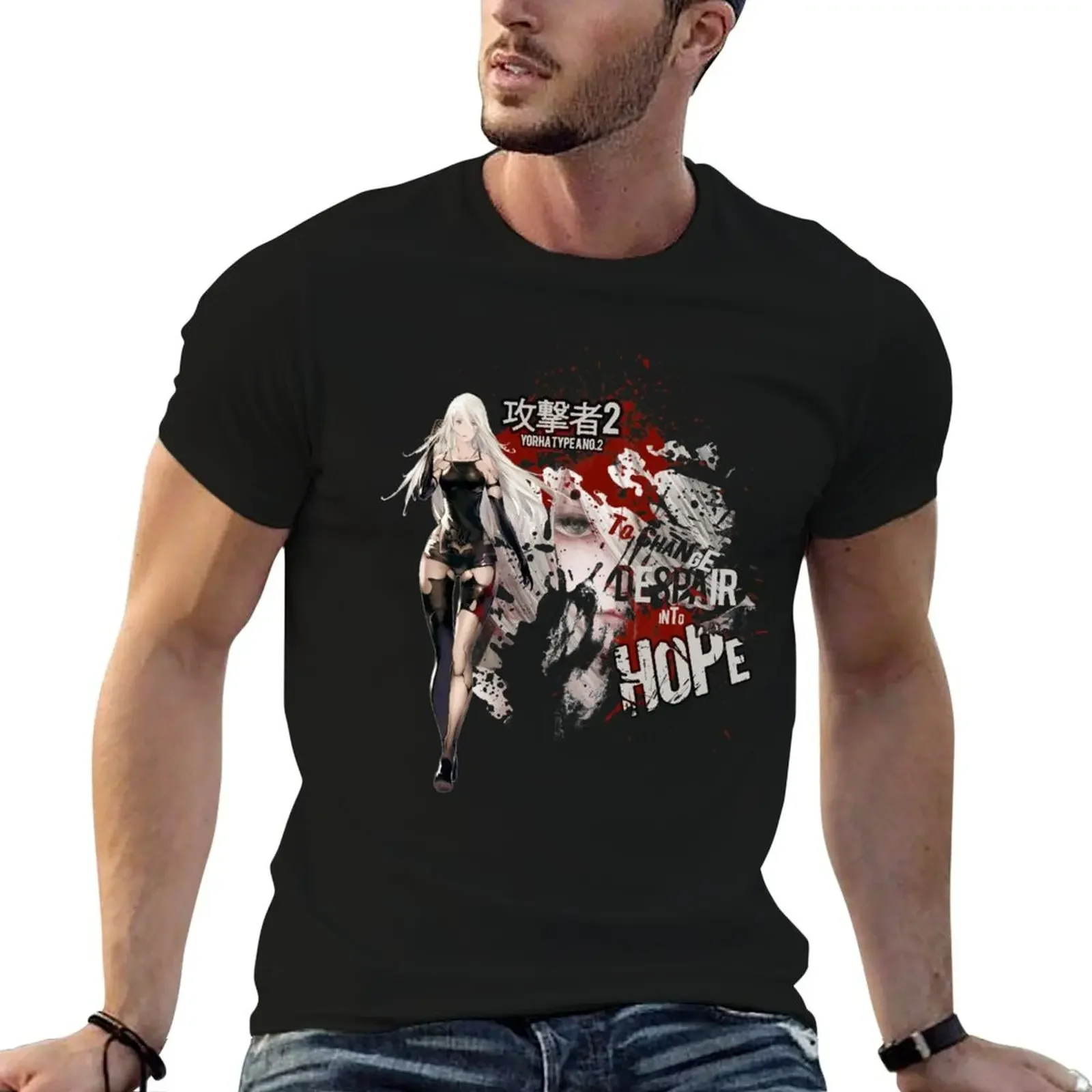 

A2 Despair - NieR: Automata T-Shirt quick drying baggy shirts anime t shirts plus size tops t shirts for men