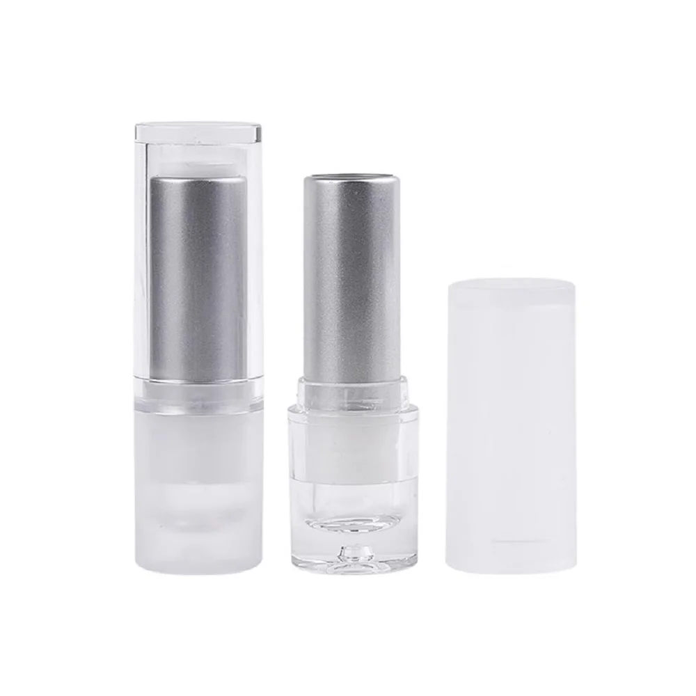 12.1mm Empty Lip Stick Tubes Silver DIY Matte Lip Balm Bottle Lipstick Cosmetics Packing Container