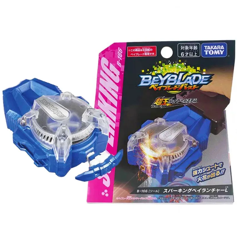 Original Takara Tomy Beyblade Burst Super King B-166 Left Sparking Bey Launcher (L)