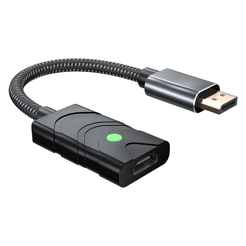 

8K DP to HDMI EDID Emulator Converter 8K@60Hz 4K@120Hz DisplayPort 1.4 to HDMI2.1 Support 48Gbps HDR10 VRR for PC Laptop Monitor