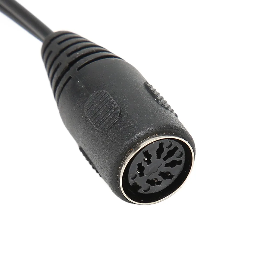 1.5m/4.9ft DIN 7 Pin Female to Dual RCA Male Cable Flexible Plug and Play Sound Adapter Cable RCA Audio Cable Sound Equipment