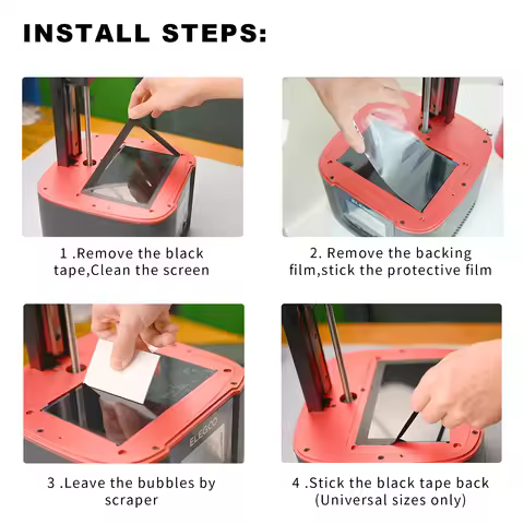 3D Printer Accessory 5pcs Screen Protector Film for Phrozen Sonic Mini 8K/Mini 8KS/Mega 8k/Mega 8KS LCD 3D Printer