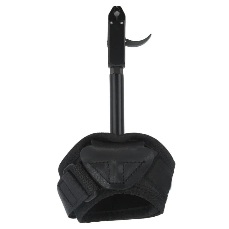 

Bow Caliper Release Aid Aluminum Alloy Neoprene Wrist Strap Archery Accessories For Hunting Black Caliper Head