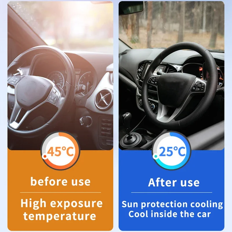 Car Sun Visor For Mazda 3 CX-5 CX-30 CX-3 CX-50 CX-60 CX-90 Auto Front Windshield Sunshade Heat Insulation Summer Accessories