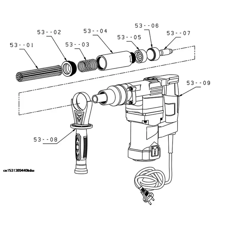 2026 Latest 1100W Electric Scaler Rust Tool Handheld Derusting Jet Chisel for Metal Surface Cleaning