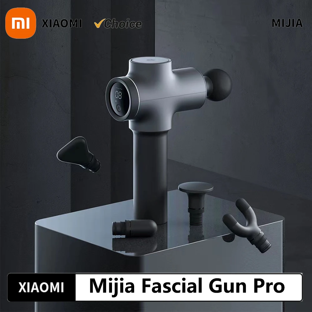 

Новый массажный прибор Xiaomi Mijia Fascial Gun Pro для расслабления мышц, 35 кг, умный двойной режим, максимальная регулировка силы 12 передач