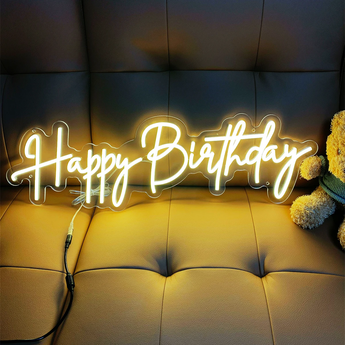 Happy Birthday Neon custom-made a variety of styles suitable for the selection of neon birthday party to create an atmosphere