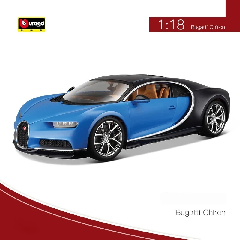 Bruago 1:18 Bugatti Divo Chiron Static Simulation Alloy Car Model Professional Enthusiast Ornament Collection Gift Boys Car Toy