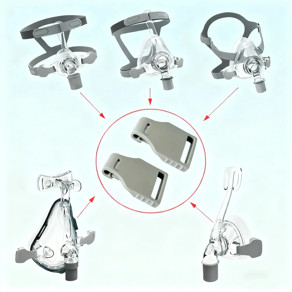 

2/4/6 шт. прочные зажимы для головных уборов CPAP, пряжки для F5 F1B NM4, универсальные зажимы CPAP, сильные резервные сменные аксессуары