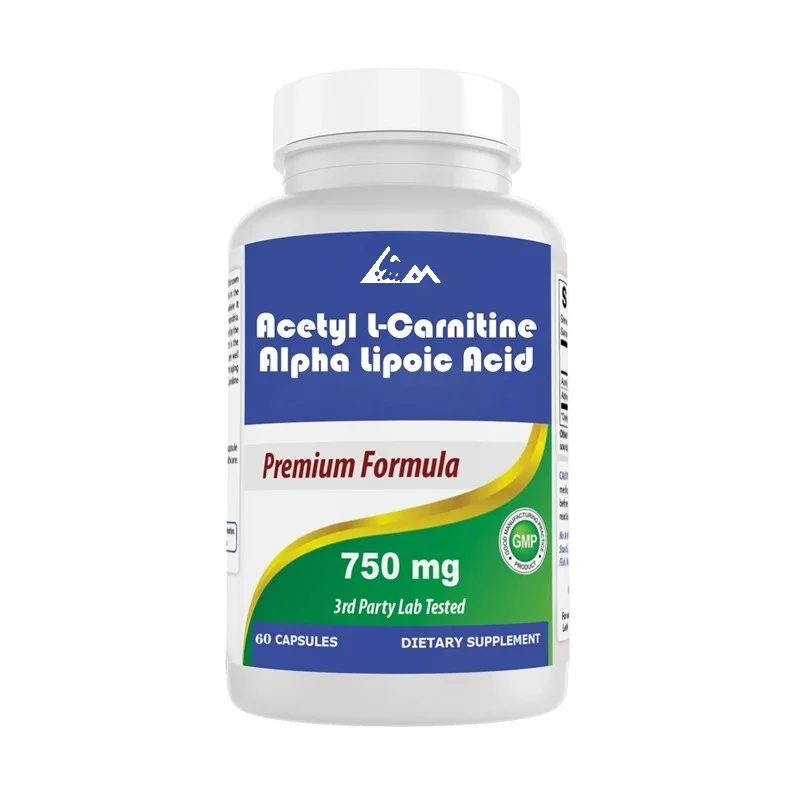 Acetyl-L-carnitine and Alpha Lipoic Acid 750 Mg 60 Capsules