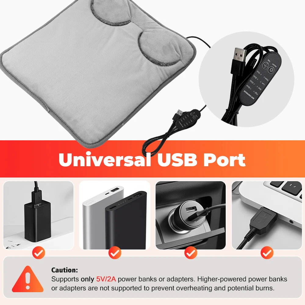 

Winter Electric Foot Heating Pad 4 Heat Levels 4 Timers Soft Foot Warmer Heater Improve Sleeping Household Foot Warming Mat