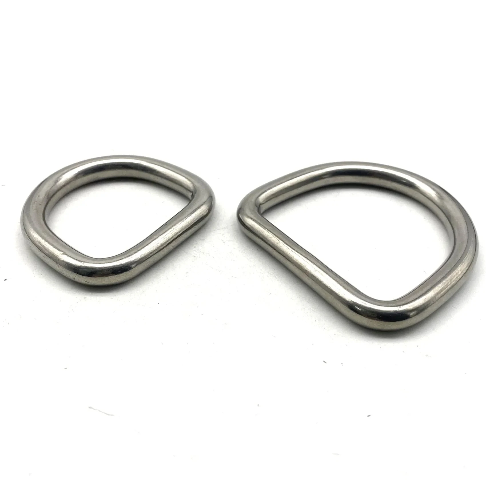 8mm Wire Stainless Sailboat D Loop Ring Seamless D Buckle 38/50mm