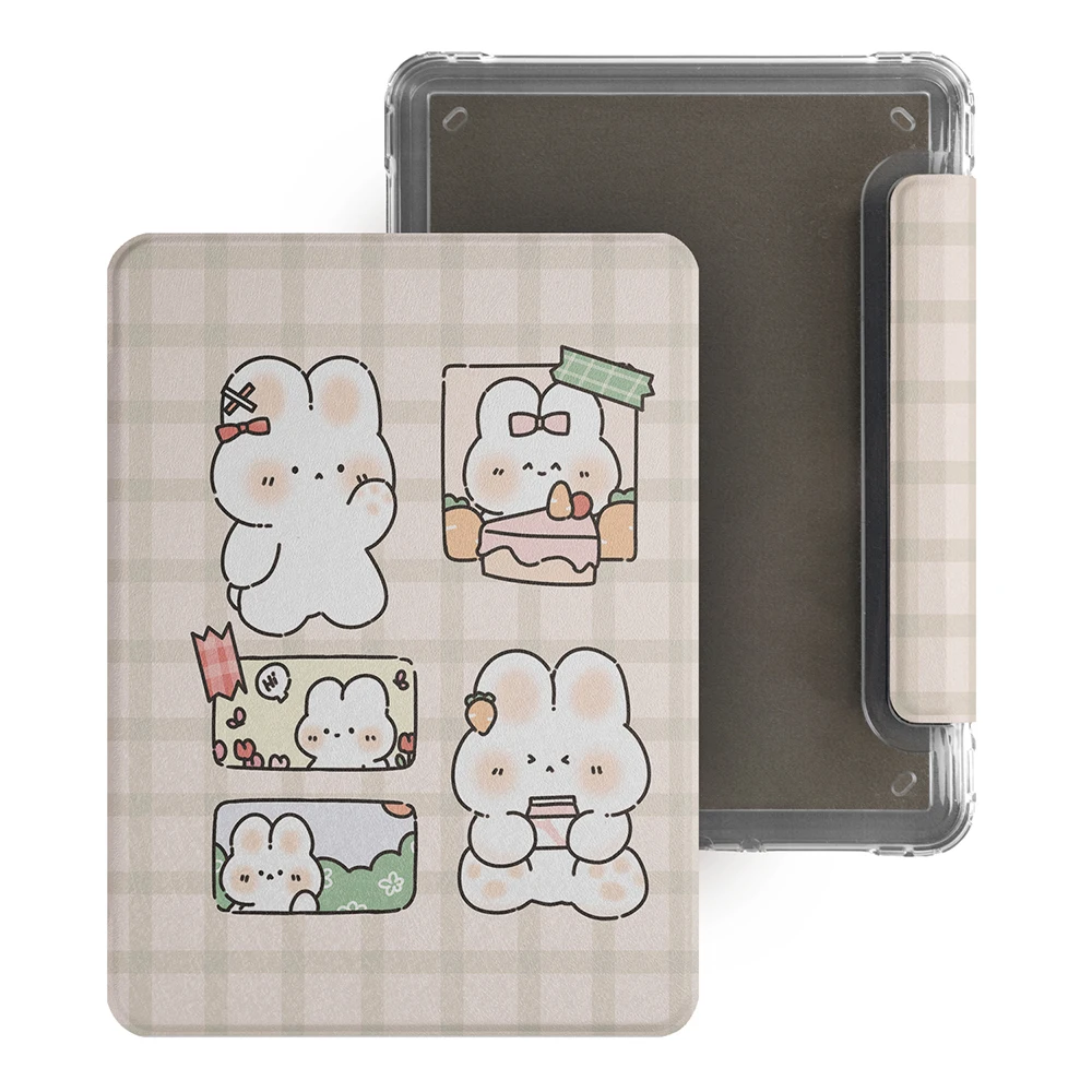 Twosheep Hülle für Kindle 11. Generation, Colosoft Paperwhite 12. 11. 10. 7. Generation, magnetisch abnehmbar, transparente Rückseite, automatische Aufwach- und Schlaffunktion, niedlicher Stil