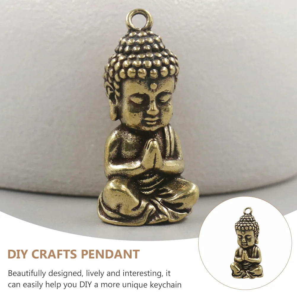 Key Chain Keychain Copper Pendants DIY Unique Auspicious Buddha Brass Novel Multi-function