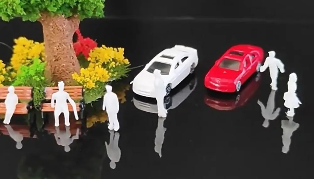10/100pcs 1:300/1:200/1:100/1:150 Miniature Simulation Figures Model 1:75/1:50/1:42/1:30/1:25 Scale Building People Figures