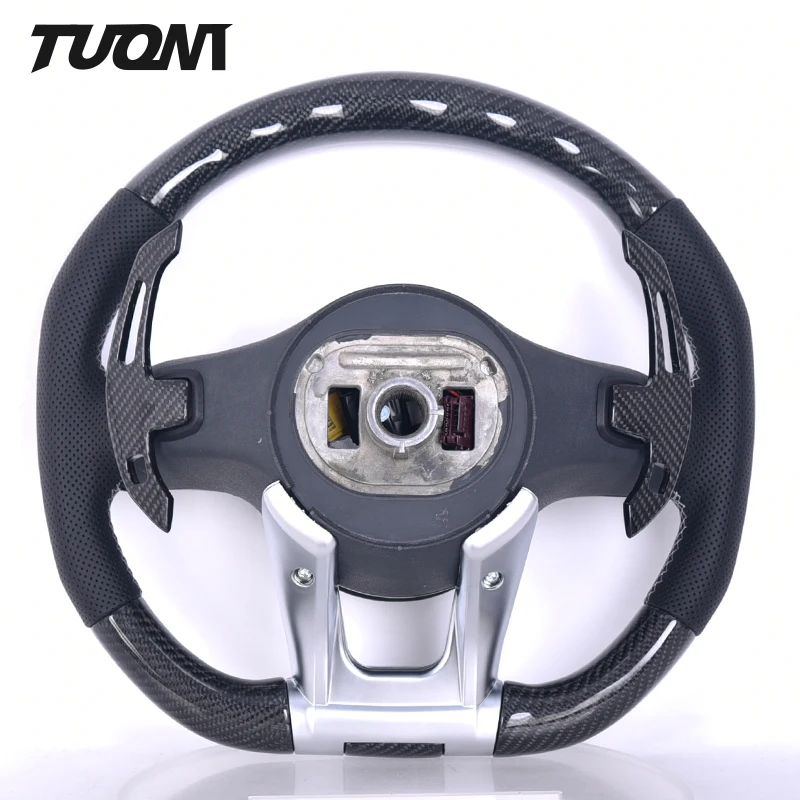 Custom For Mercedes Benz C43 SLC43 GLC43 GT E53 CLS53 GT53 GLE53 Real Carbon Fiber LED Steering Wheel