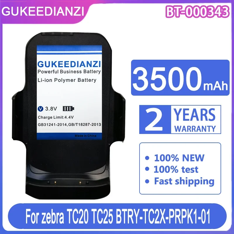 

GUKEEDIANZI Replacement Battery BT-000343 3500mAh For zebra TC20 TC25 BTRY-TC2X-PRPK1-01