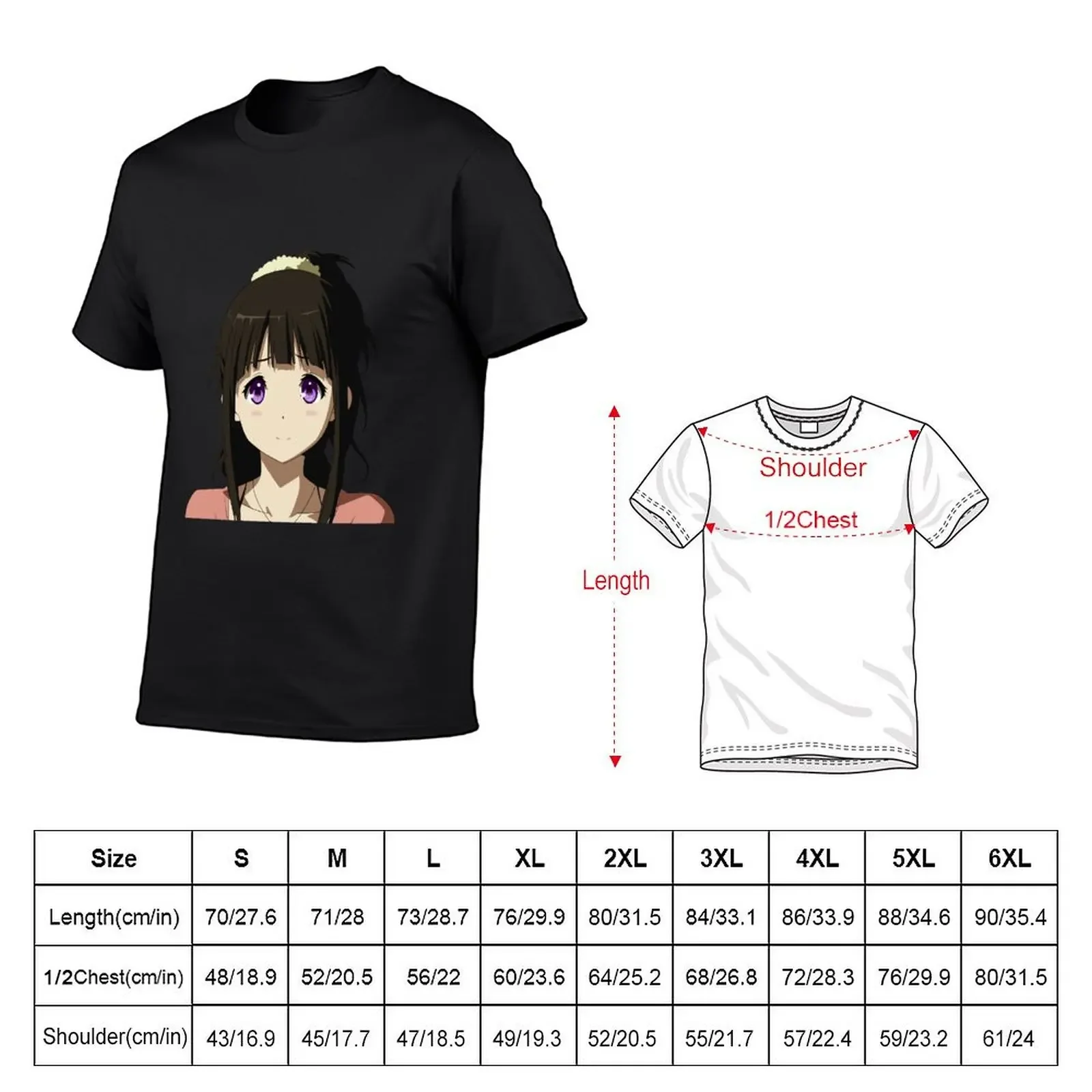 Hyouka - Eru Chitanda T-Shirt boys whites heavyweights shirts graphic tee plain t shirts men