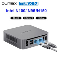 OUMAX N100 N95 MINI PC Intel Lake-N100 N15016G 500G 8G256GB SSD DDR4 Dual WIFI 5 BT 5.0 LAN 1000M Super Quiet Mini Computer