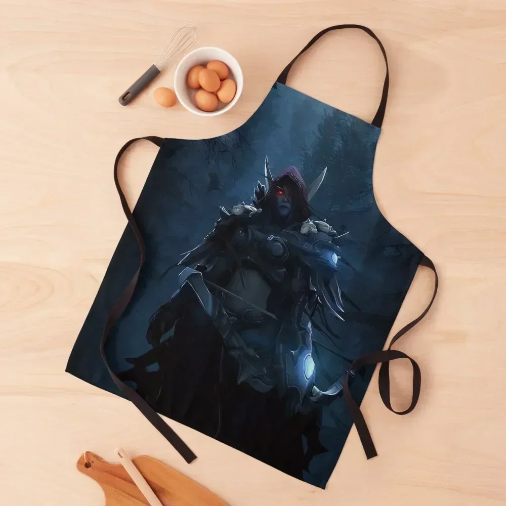

Sylvanas Windrunner - Banshee Queen Apron Kitchen Items esthetician Chef Accessory Kitchen For Man Apron