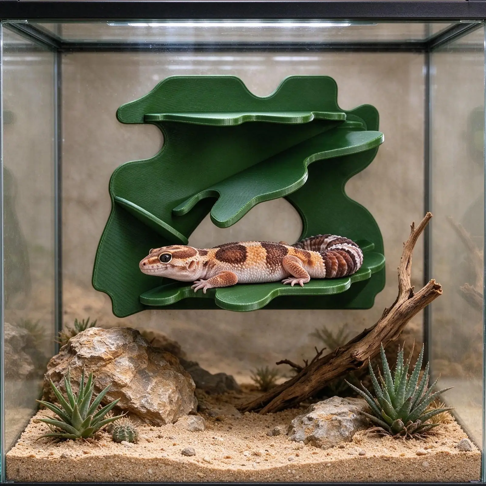 Reptile Climbing Decor SuctionCup Climbing Wall Mount Decoration Reptile Tank Decor For Pet Lizard Turtle Cage Tank Supplies
