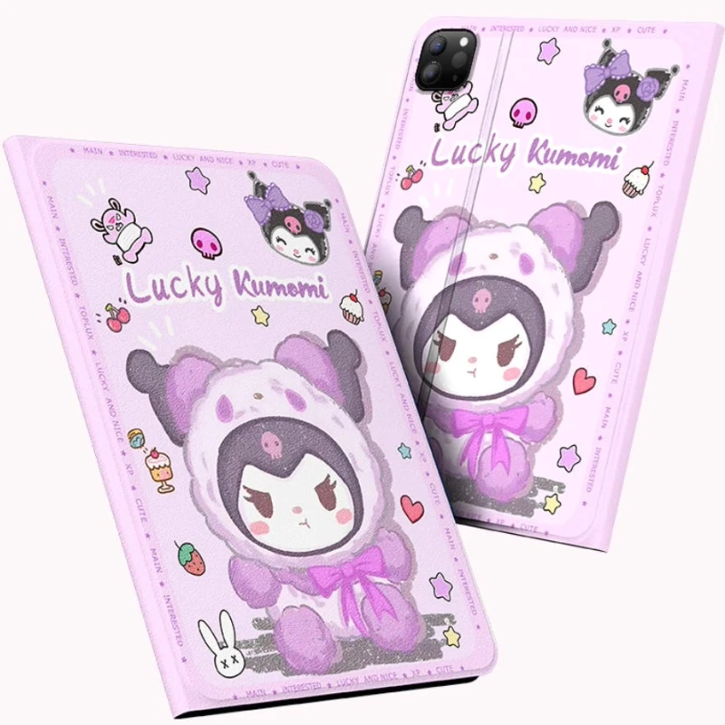 

Чехол MINISO Kuromi для iPad Funda ipad Air3 4 5 10,9 дюйма M2 M3 Pro 4 5 6 12,9 дюйма M4 Чехол для планшета Ipad 9/10 A16 11 дюймов Защитный чехол