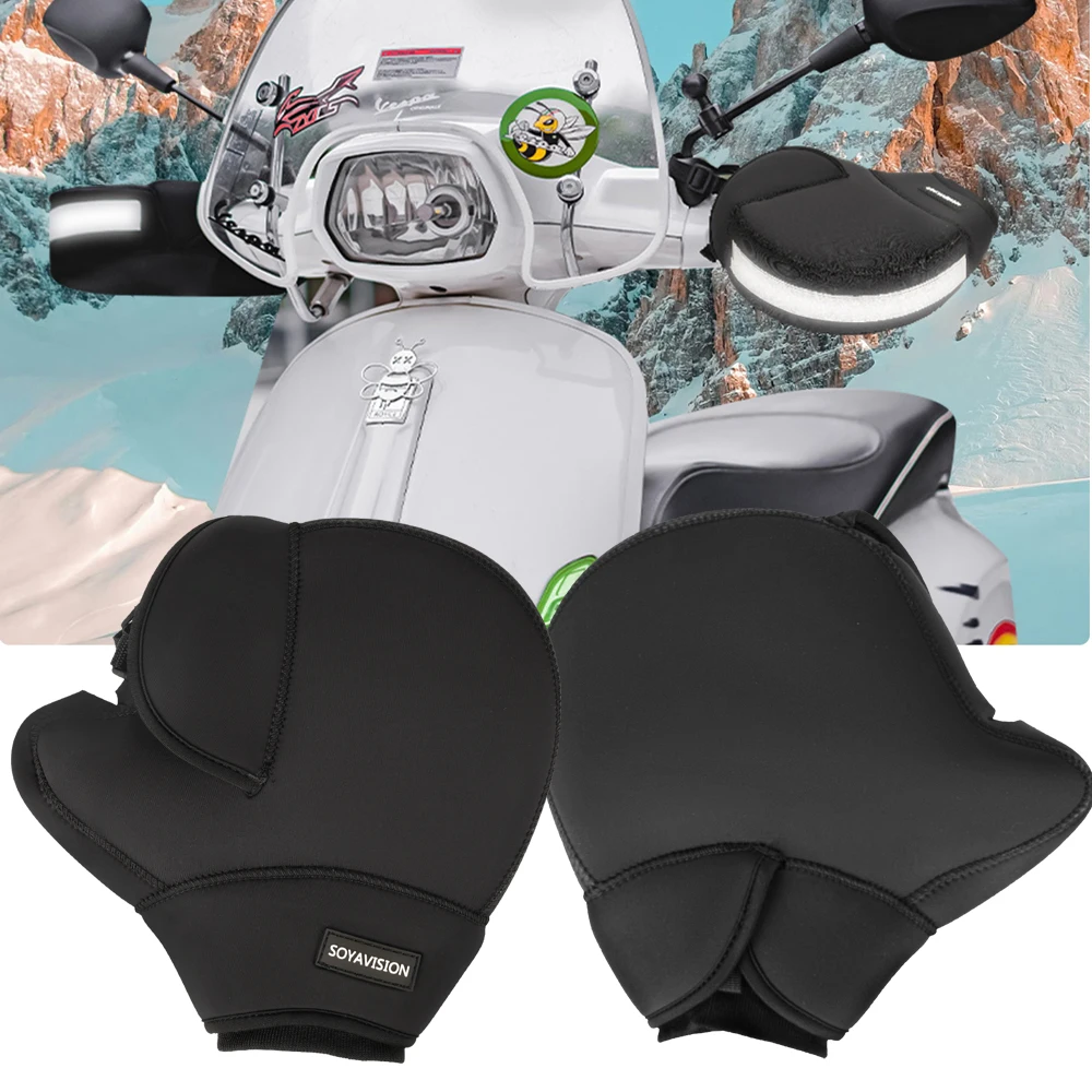 Universal Motorrad Lenker Handschuhe ATV/Schneemobil/Roller Griff Grip Stulpen Handschuhe Wind/Schnee/Wasserdicht Outdoor Radfahren