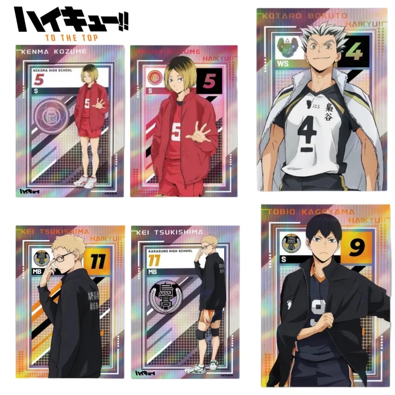 

12cm Genuine Haikyuu!! Laser Collection Card Anime Merchandise Kotaro Bokuto Collectible Ornaments Boy/Girl Festival Gifts